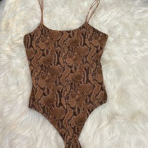 Open back body suit